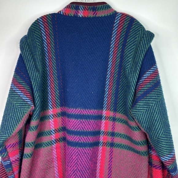 Vintage Riss Modell Bjorke Norway Pink Wool Button Lined Jacket Large - Picture 5 of 10